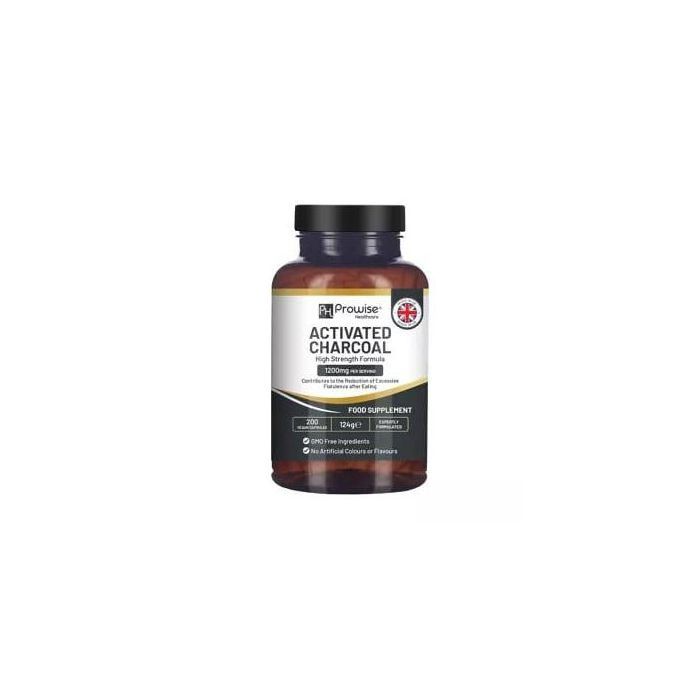 Prowise Healthcare charbon actif, 2000mg - 200 capsules végétaliennes - Made in UK