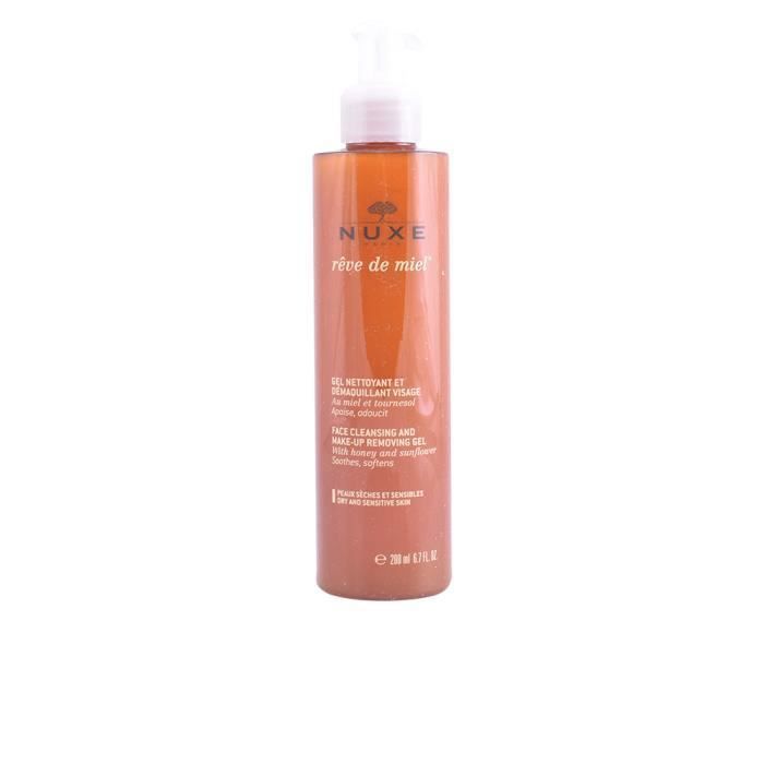Gel nettoyant et démaquillant - RÊVE DE MIEL - 200 ml - Tous types de peau - Femme - Adulte