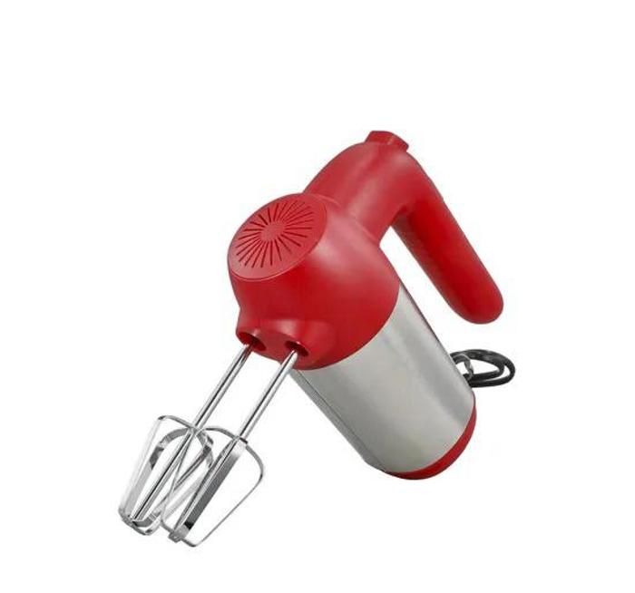 AYA HOME - Bonomi Mélangeur batteur électrique manuel 150 W avec 4 fouets métalliques, batteur de cuisine détail rouge