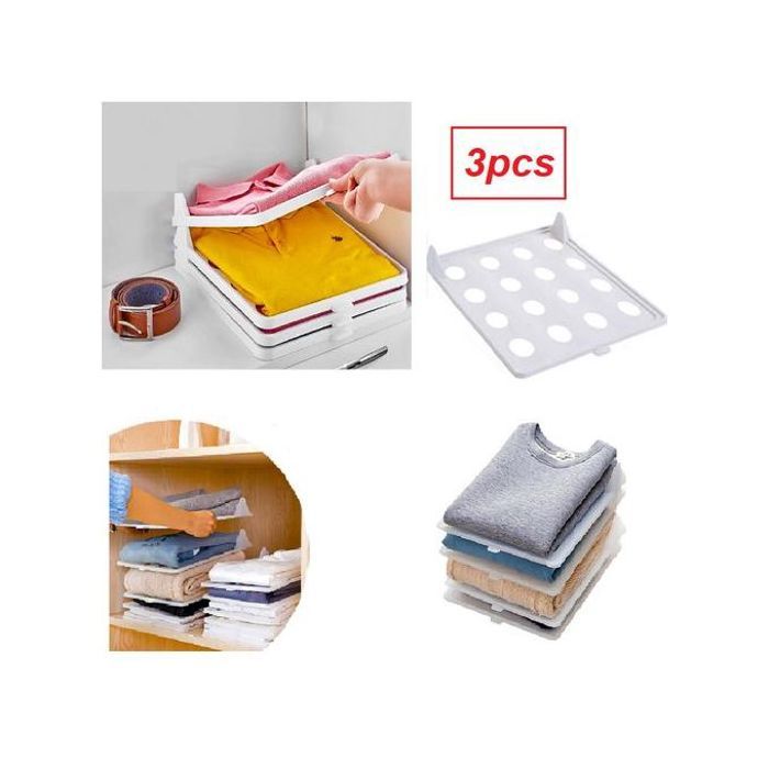 Rangement de vêtements pratique et anti-rides lot de 3 organisateurs