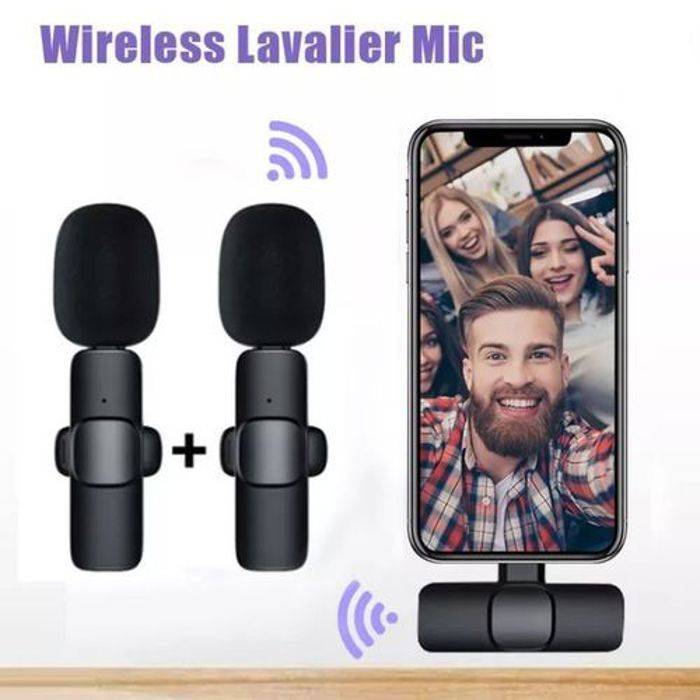 Microphone Lavalier sans fil - K11 - Plug & Play - Rechargeable - Anti-bruit - 20m portée