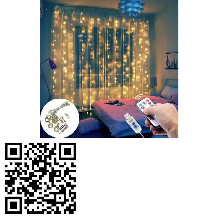 Rideau LED extérieur pour décoration de Noël mariage et fête