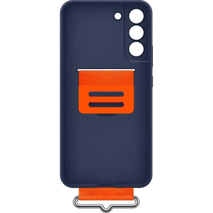 Coque Silicone avec lanière G S22+ Bleu Marine