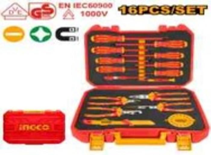 Malette 16pcs outillage à main isolé