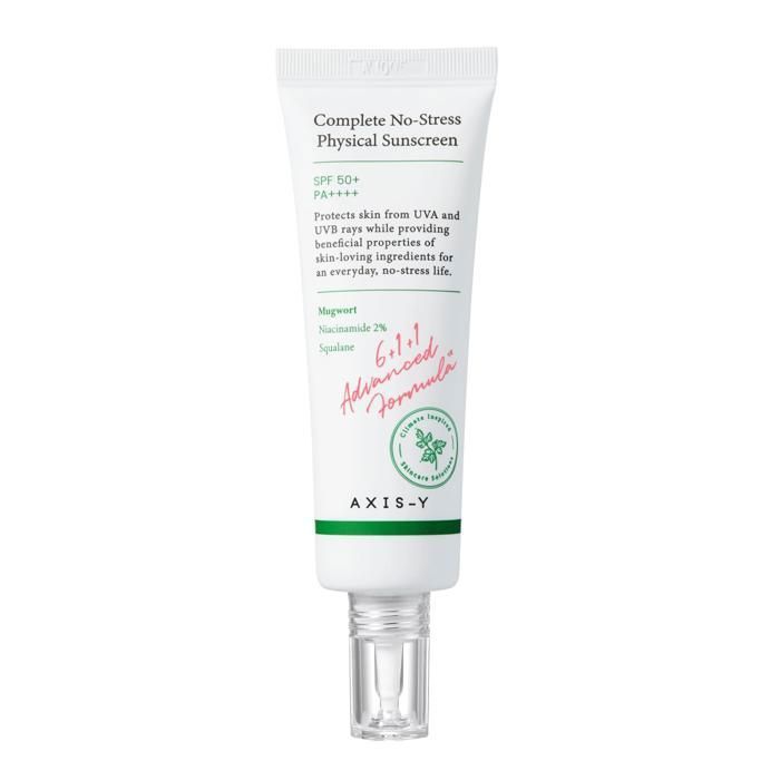 Crème Solaire - AXIS-Y - Complete No-Stress V.3 - 50ml - SPF 50 - Vegan - Protection UVA/UVB