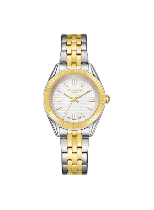 Montre - Lee Cooper - LC08038.230 - Métal doré - Cadran gris - 34 mm