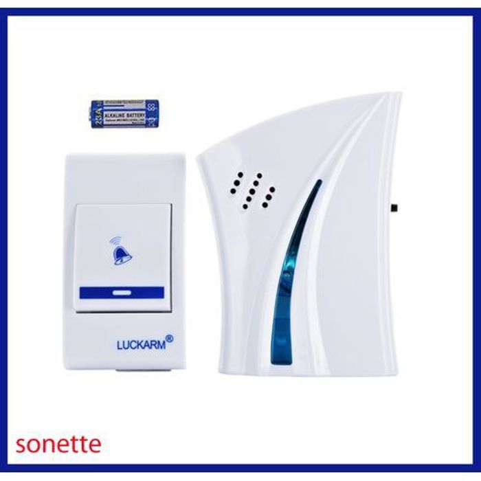 Sonnette sans fil - Marque inconnue - Modèle inconnu - 32 mélodies - Télécommande 150m - Installation facile