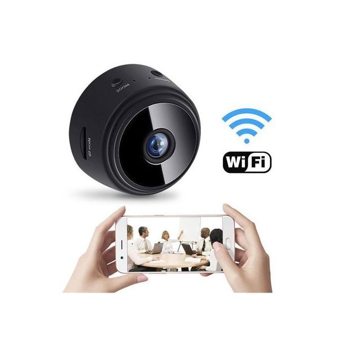 Caméra IP Mini A9 - APP HD 1080P - WiFi - Vision Nocturne - Détection de Mouvement - Clip Magnétique
