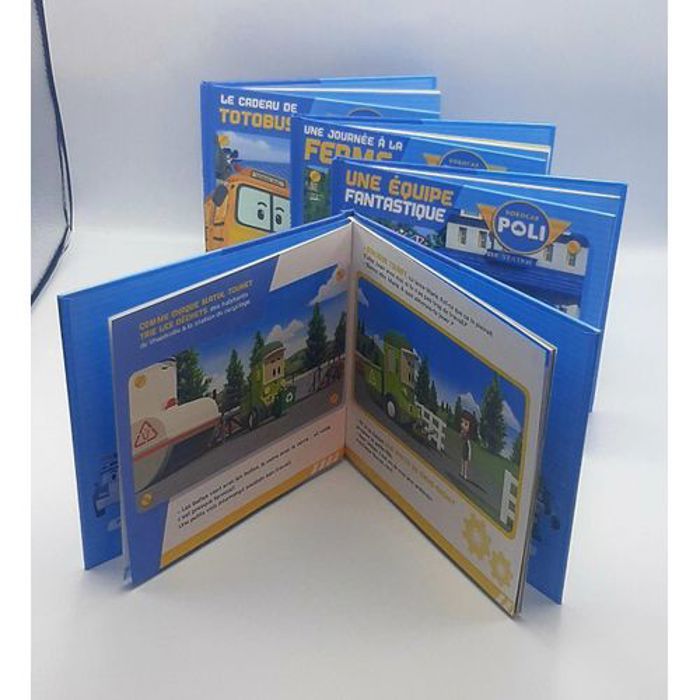 Pack de 4 histoires - Robocar Poli - Histoire originale - Équipe de sauvetage - Collection complète