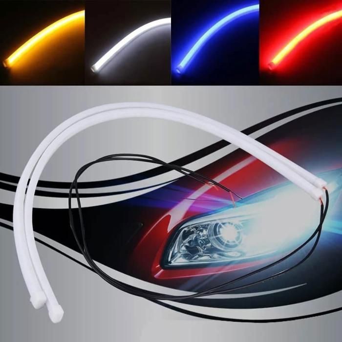 Feux de jour bande néon voiture 12v(Couleur aléatoire)
