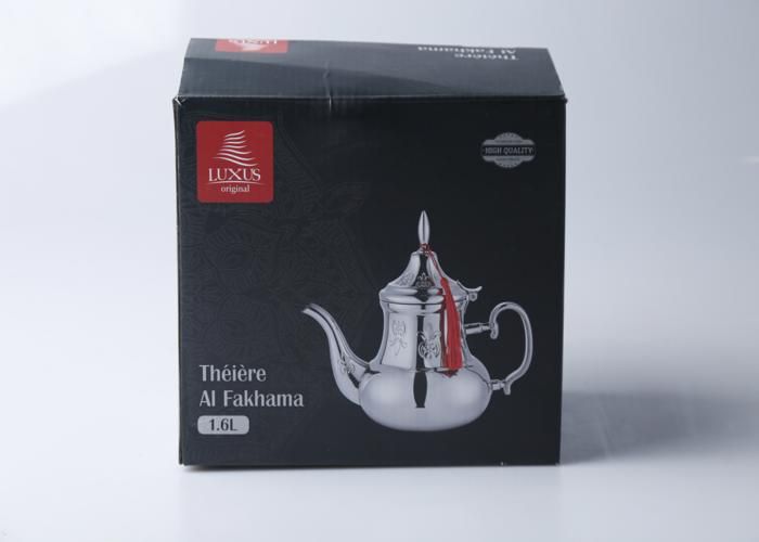 Théière - LUXUS - T341 - 1,6 L - Inox - Gris