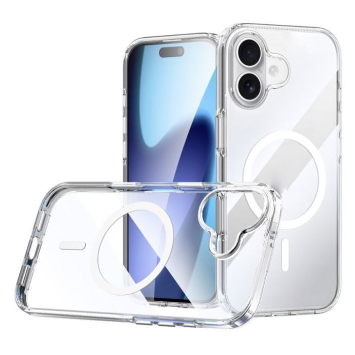 Coque iPhone 17 Magnétique – Crystal Clear Compatible MagSafe