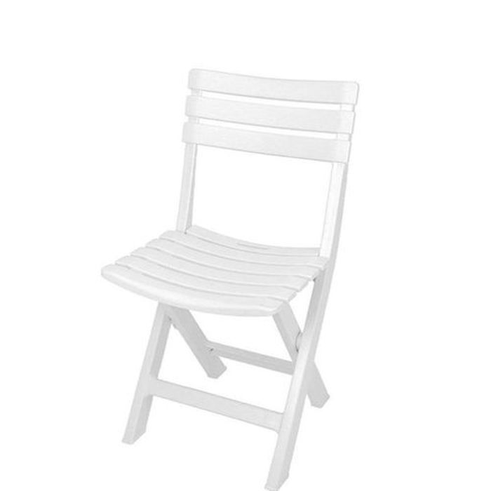 Chaise pliante d'extérieur Komodo en blanc