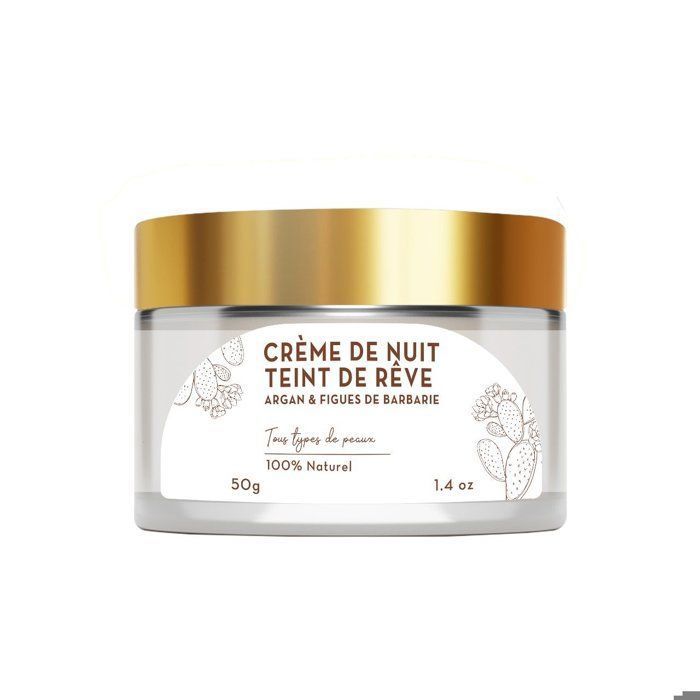 Crème de Nuit - Non spécifié - 50g - Huile de Graines de Figue de Barbarie - Nourrit et régénère - Fini soyeux