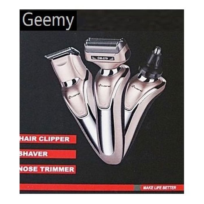 Tondeuse Rechargeable Professionnelle Multi Usage Pour Barbe et Cheveux GEEMY GM-579