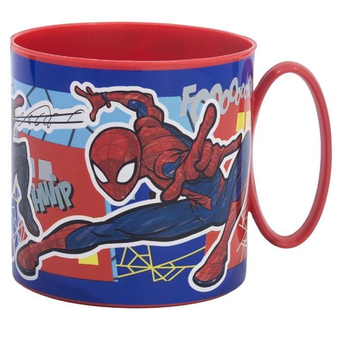 Mug - DISNEY - Spiderman - 390 ml - Plastique - Résistant - Enfant