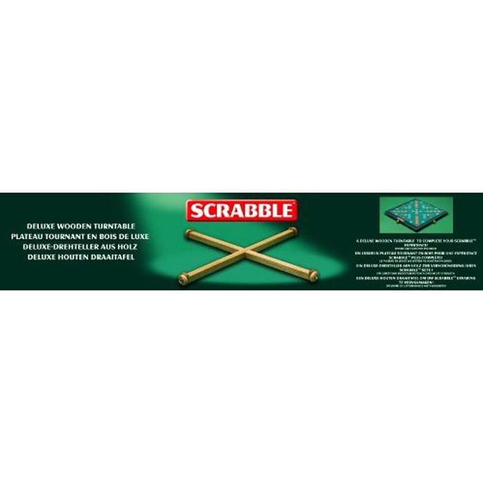 Plateau tournant bois Scrabble