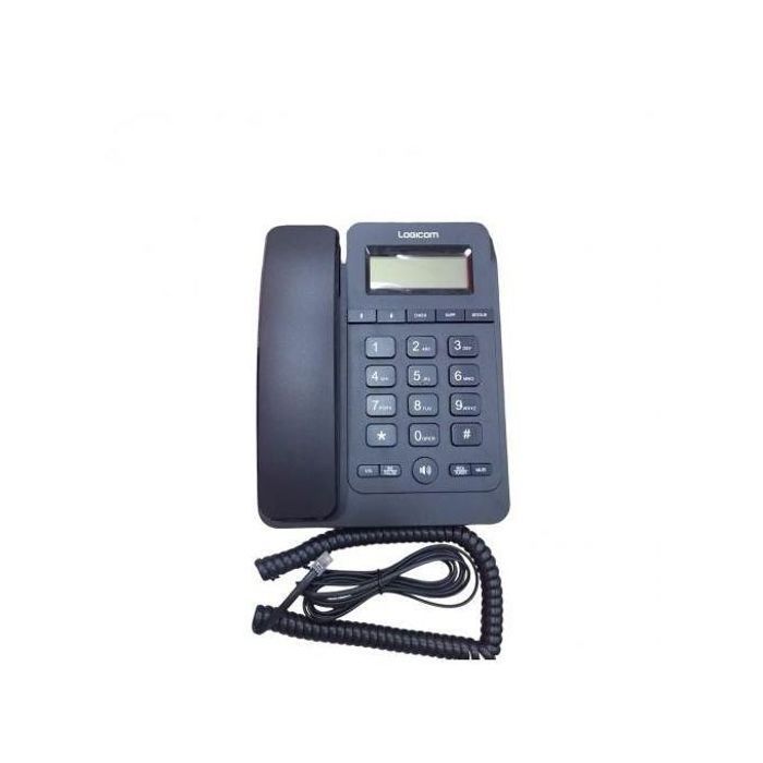 Telephone Fixe L 600 Single Line Auto-alimenté par ligne - Noir