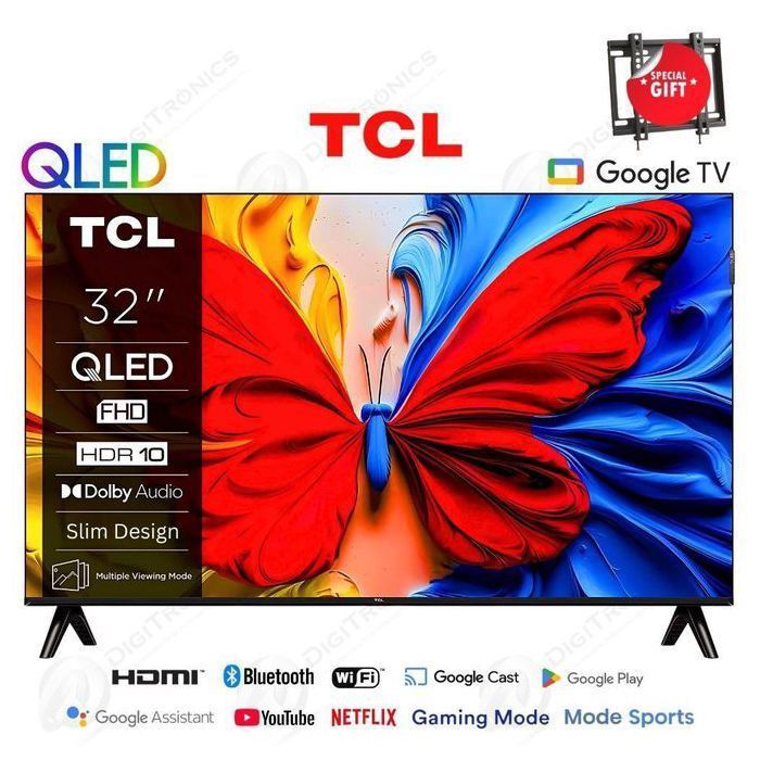 Télévision QLED - TCL - 32S5K - 32 pouces - Full HD - Dolby Audio - Google TV