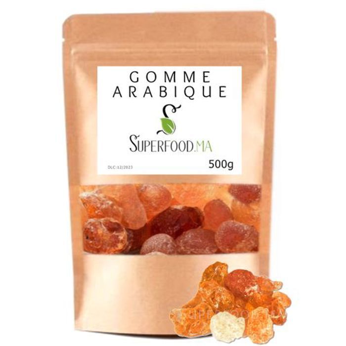GOMME ARABIQUE PURE 100% NATURELLE Immunité constipation glycémie - 500g
