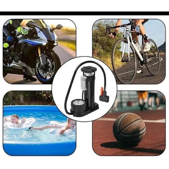 Pompe haute pression à Vélo moto voiture À Pied Portable, Mini Pompe à vélo pour valves