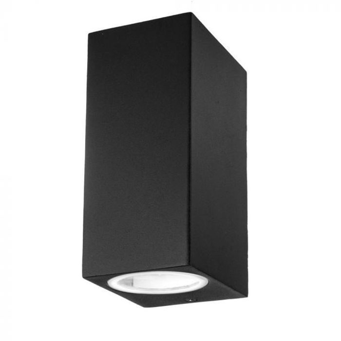Applique Murale 2*GU10 SQ NOIR IP44