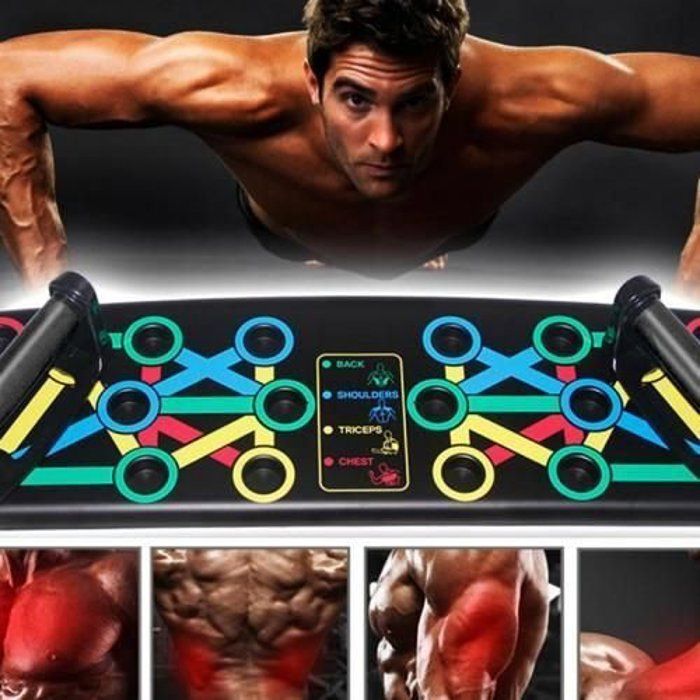Planche de traction - Innovant - 14 en 1 - Couleurs codées - Musculation - Mixte