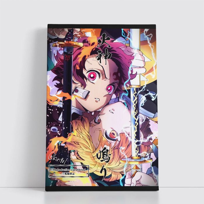 Tableau decoratif sur Toile 25x40 cm Anime attack on titan - one piece - Naruto - death note - Jujutsu Kaisen - Spy x Family 1375