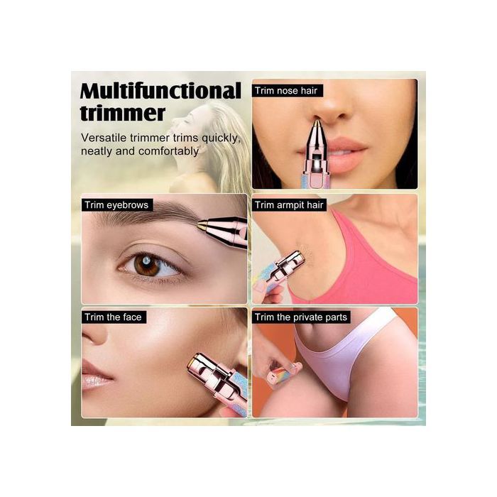 Magnifique,2 en1, Multifonctionnel Rechargeable Hair sourcils,Visage,corps,