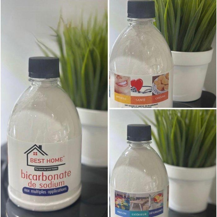 BEST HOME - Bicarbonates de soude usage multiples alimentaires netoyage et hygiène