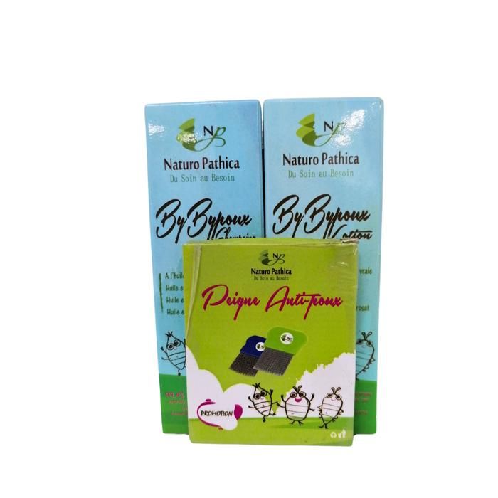 NATURO PATHICA Shampoing & lotion & peigne Anti-poux pack