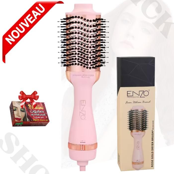 Brosse Sèche-cheveux 1500W pour des Cheveux Lisses et Volumineux EN-6209