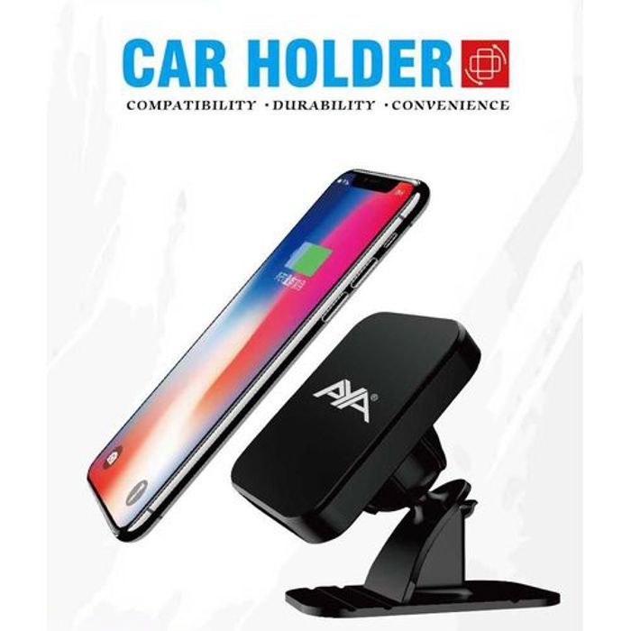 Support de téléphone - Aya - AY-013 - Rotation 360° - Compatible tous smartphones - Noir