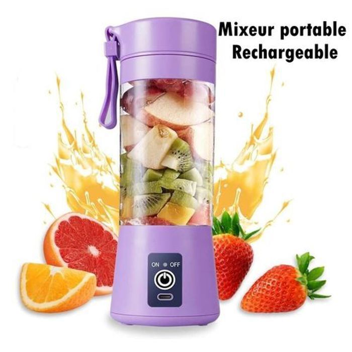 Blender Rechargeable Portable Mixeur électriques Agrumes et Fruits