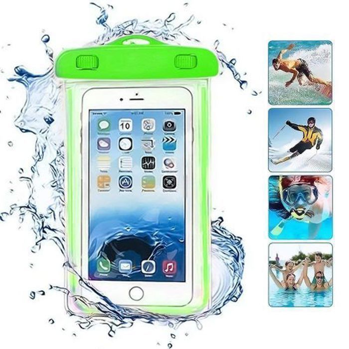 Étui de téléphone - GENERIC - Pochette Étanche - Submersible 30m - Résistant aux intempéries - Écran transparent