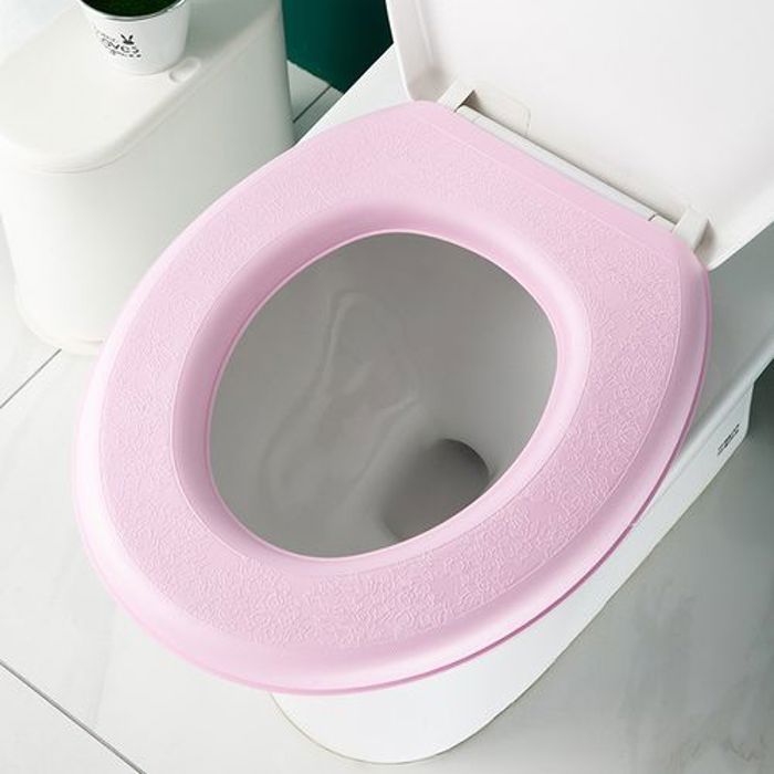 Siège de toilette étanche amovible lavable couverture autocollant pour toilette