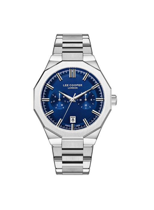 Montre - Lee Cooper - LC08018.390 - Métal doré - Cadran argenté - 44 mm