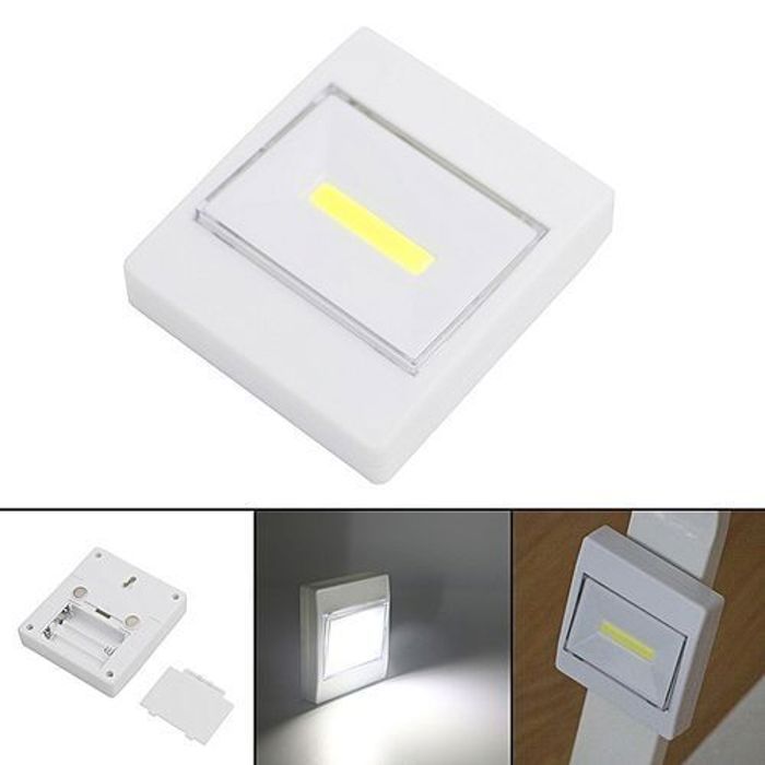 Lampe - Sans fil - 3W - LED COB - Installation magnétique - Résistante à l'eau IPX4
