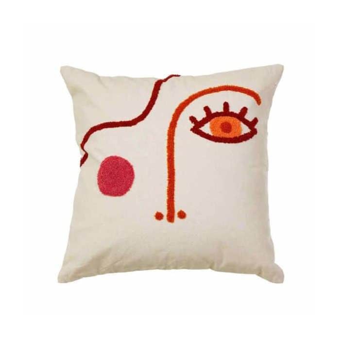 Coussin abstract face