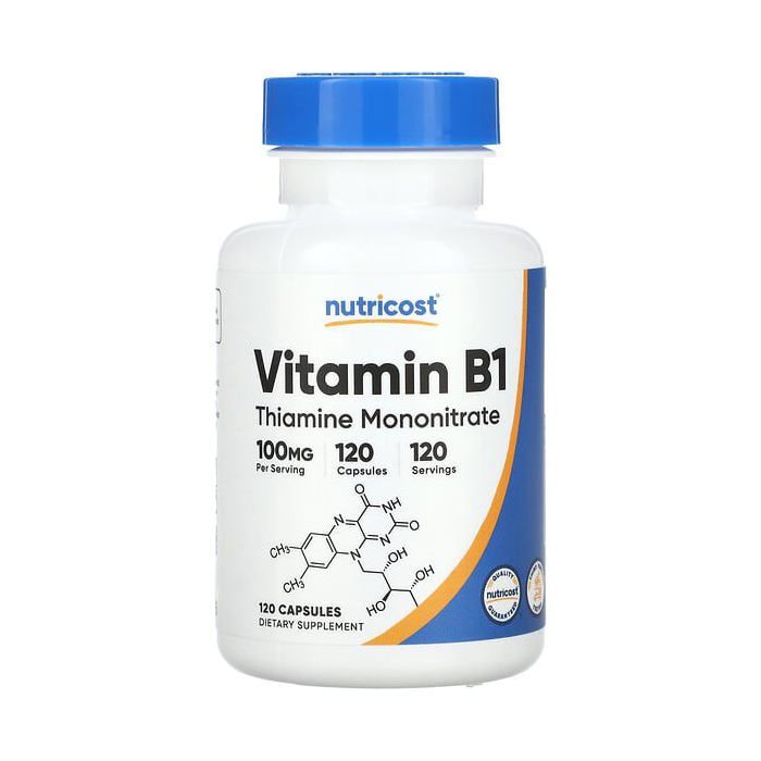 Vitamine B1, 100 mg, 120 capsules