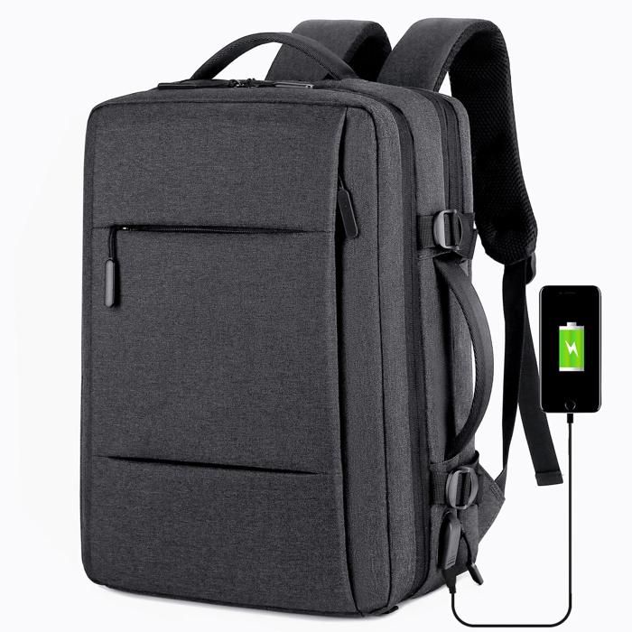 Sac à dos multifonction pour ordinateur portable - Pratique  , color noir ou gris