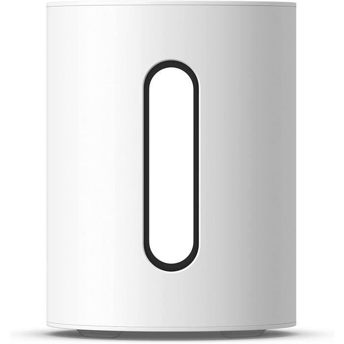 Caisson de Basses - Sonos - Sub Mini - Sans Fil - Blanc - Deux Woofers Personnalisés