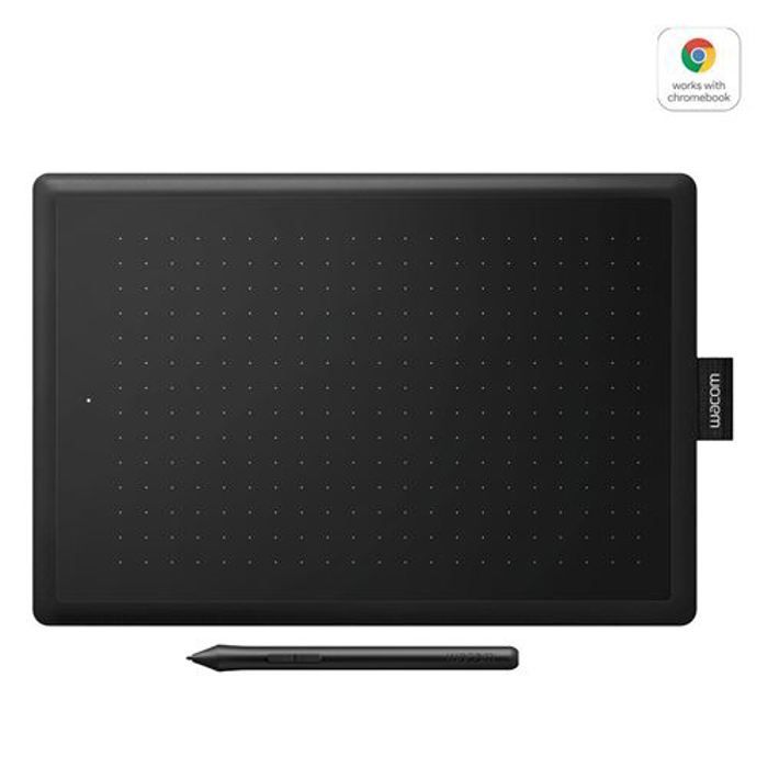 Tablette graphique - WACOM - One by Medium - Avec fil - 216 x 135 mm - Stylo inclus - 133 points/s