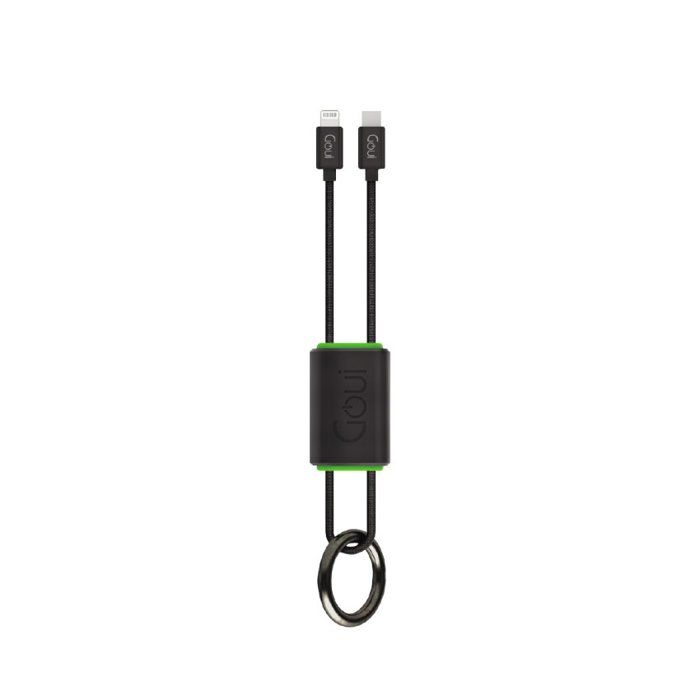 Câble de Charge - Goui - Lock Câble iPhone - Lightning vers Type C - 27 cm - Noir