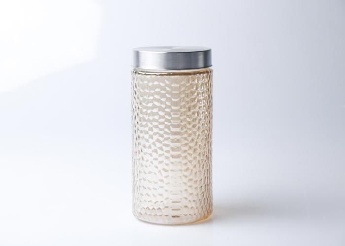 Bocal en Verre avec Couvercle Inox 11,3x22 cm C3309-3