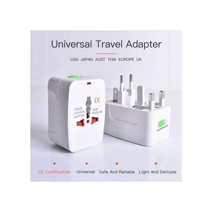 Adaptateur de voyage - Universal - All in One - Blanc - USA EU UK AU - Multi-régions