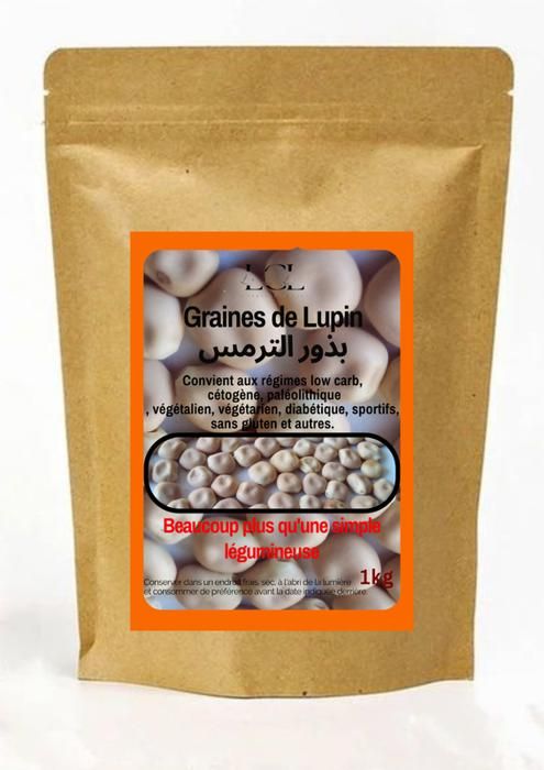 Graines de Lupin - LOCALI - 1kg - Complément nutritionnel - Régime low-carb - Riche en protéines