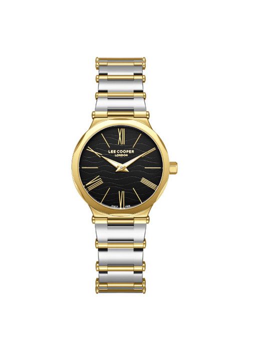 Montre - Lee Cooper - LC08000.550 - Boîtier doré - Bracelet métal - Étanchéité 3 ATM