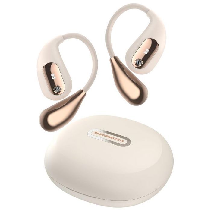 Monster Ecouteurs Casque à oreilles ouvertes AC210 Bluetooth 5.4, son stéréo sans fil, 30h de lecture,appels clairs HD