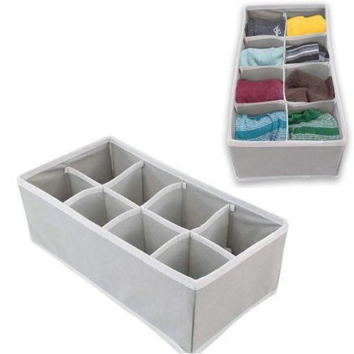 AYA HOME - Rangement 8 trous Couleur gris